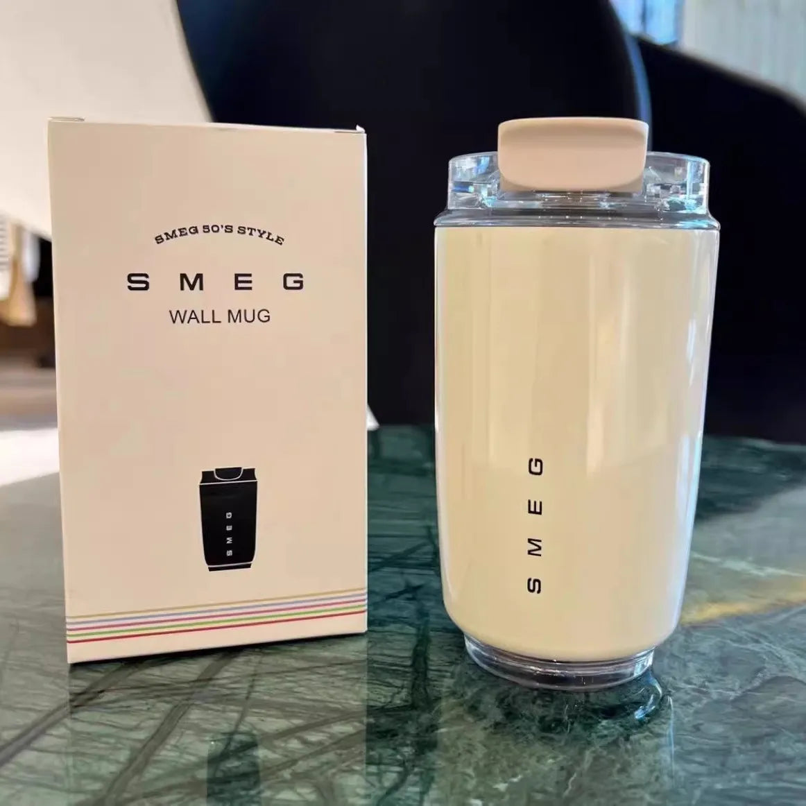 SMEG 240ML Stainless Steel Travel Coffee Cup